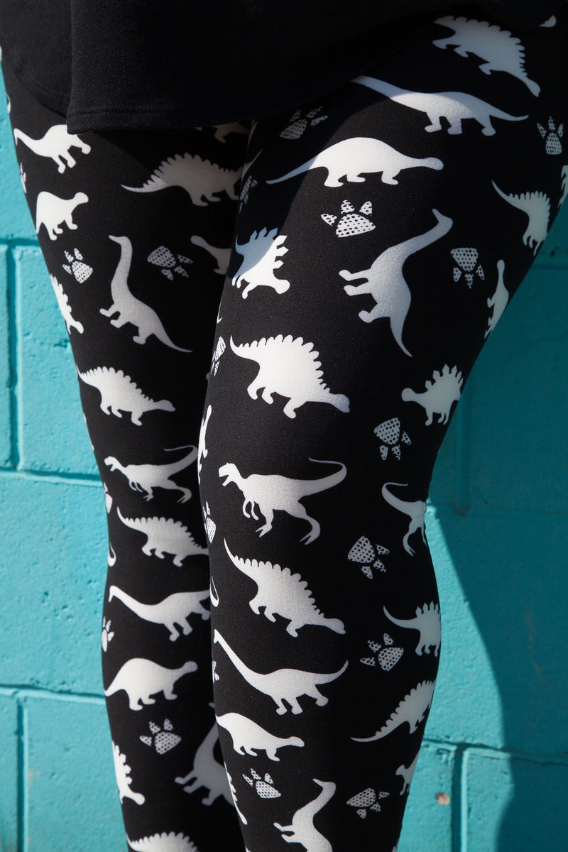 Super Cute Dinosaur print Leggings Womens high waisted super soft