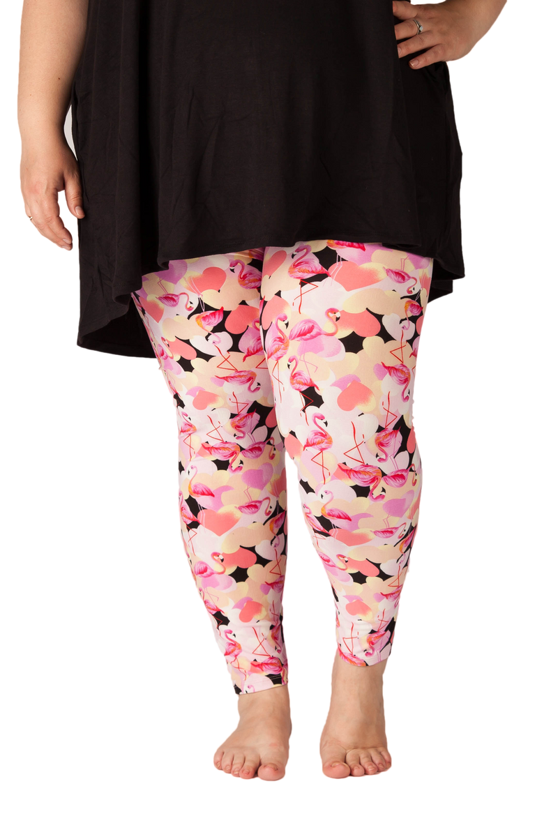 Plus size flamingo best sale leggings