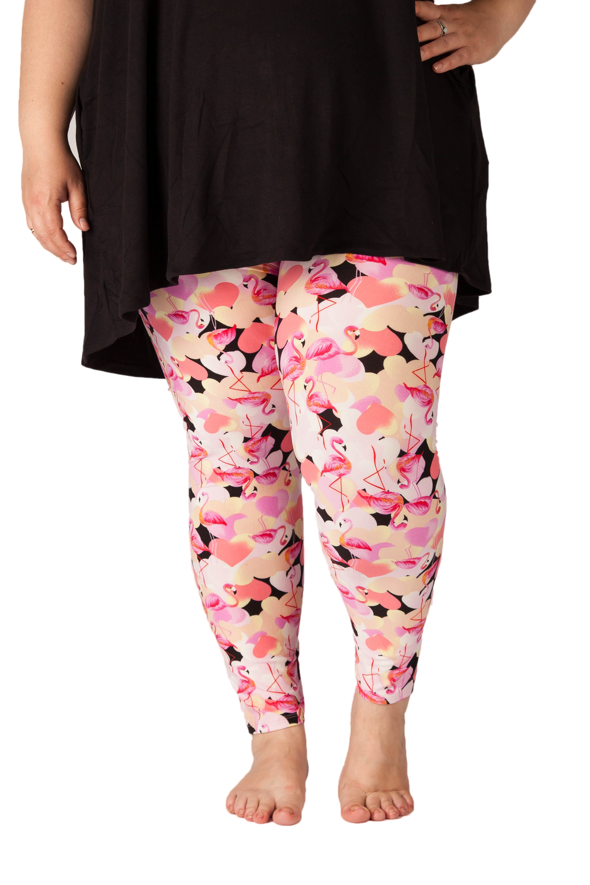 Pink Flamingo Leggings Plus Size 2X, 3X, 4X, & 5X – The Purple Puddle